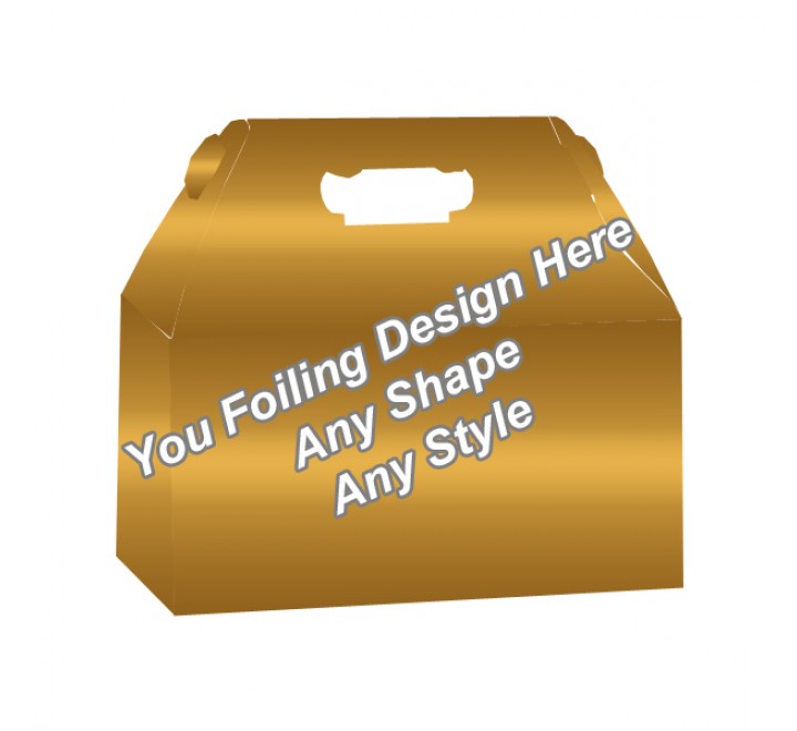 Golden Foiling - Gable Boxes Golden Foiling - Gable Boxes