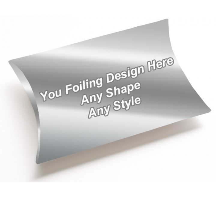 Silver Foiling - Pillow Style Packaging Boxes Silver Foiling - Pillow Style Packaging Boxes